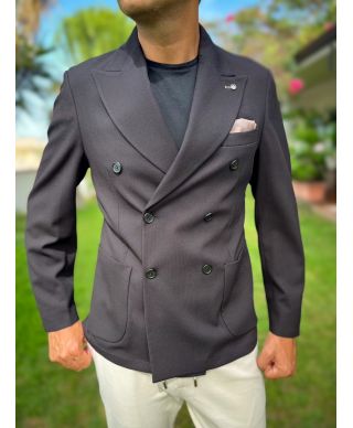 Giacca doppio petto nera - Paul Miranda - Giacche eleganti e sportive - Gogolfun.it