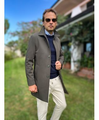 Trench uomo, verde militare - PAUL MIRANDA - Abbigliamento online - Gogolfun.it