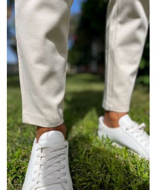 Pantaloni uomo con coulisse, beige - Paul Miranda -Abbigliamento uomo online - Gogolfun.it