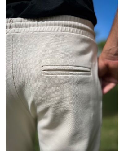 Pantaloni uomo con coulisse, beige - Paul Miranda -Abbigliamento uomo online - Gogolfun.it