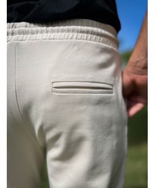 Pantaloni uomo con coulisse, beige - San - PAUL MIRANDA