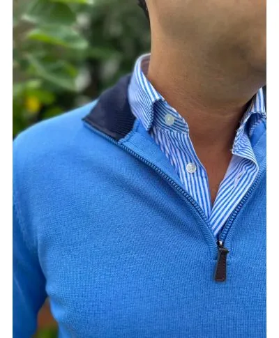 Maglione uomo mezza zip - KeyJey
