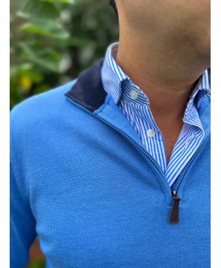 Maglione uomo mezza zip - Nik - KeyJey