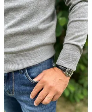 Maglione uomo mezza zip - Nik - Key Jey