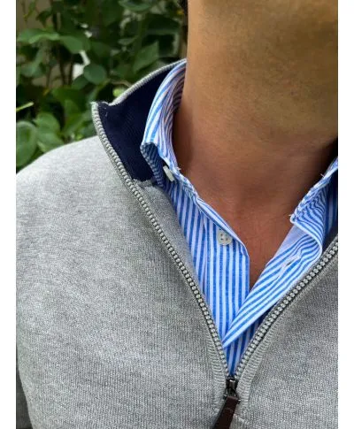 Maglione uomo mezza zip - Nik - Key Jey