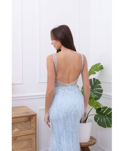 Vestito da cerimonia con piume - Nike