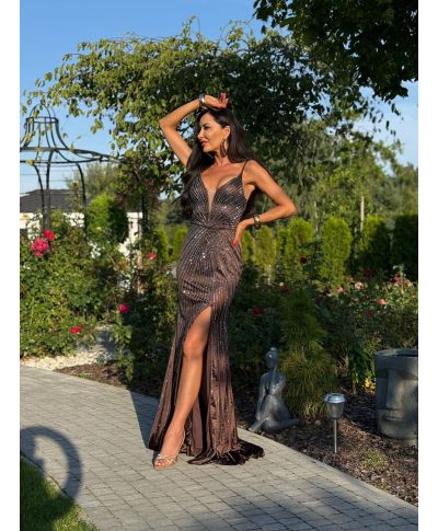 Abito da cerimonia con spacco - Favola - Abiti diciottesimo, matrimonio - Gogolfun.it