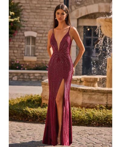 Abito da cerimonia con spacco - Favola