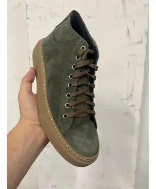 Scarpe uomo allacciate, Made in italy - Marro - Vera pelle