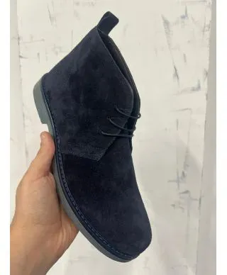 Polacchina uomo scamosciata, vera Pelle - Arek - Made in Italy