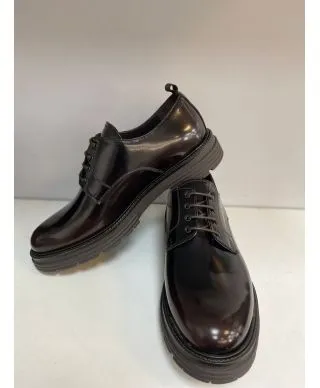 Stingata uomo, vitello spazzolato - Colore Bordeaux - Made in Italy - Horse - Vera pelle