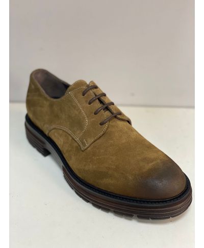 Stringata uomo particolare, tabacco - Punta particolare, invernale - Joker