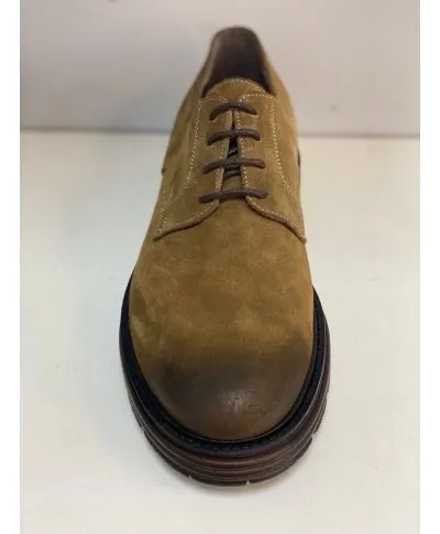 Stringata uomo particolare, tabacco - Punta particolare, invernale - Joker