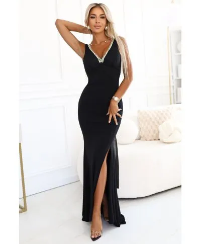 Vestito lungo elegante nero - Alice - Vestiti eleganti online - Gogolfun.it
