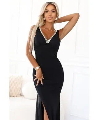 Vestito lungo elegante nero - Alice - Vestiti eleganti online - Gogolfun.it
