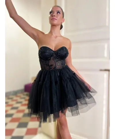 Abito diciottesimo con coda staccabile - Hura - Vestiti diciottesimo online - Gogolfun.it