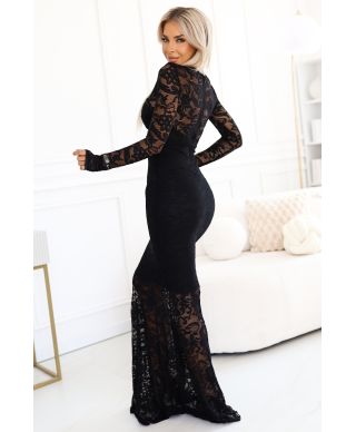 Vestito lungo elegante con maniche lunghe - Noemi - Vestiti donna online - Gogolfun.it