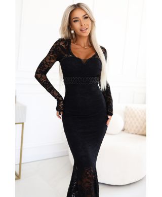 Vestito lungo elegante con maniche lunghe - Noemi - Vestiti donna online - Gogolfun.it