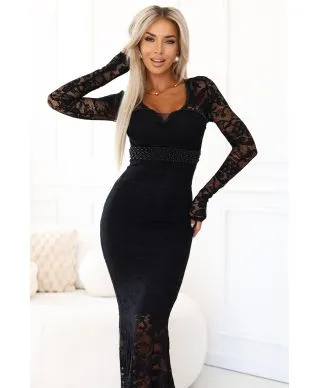 Vestito lungo elegante con maniche lunghe - Noemi - Vestiti donna online - Gogolfun.it