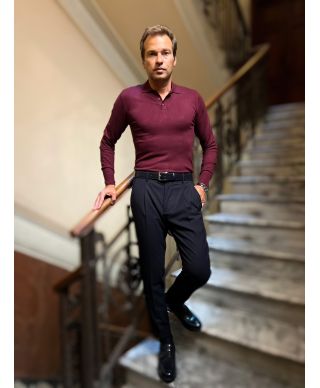 Polo manica lunga - Key Jey - Maglioni uomo online - Gogolfun.it