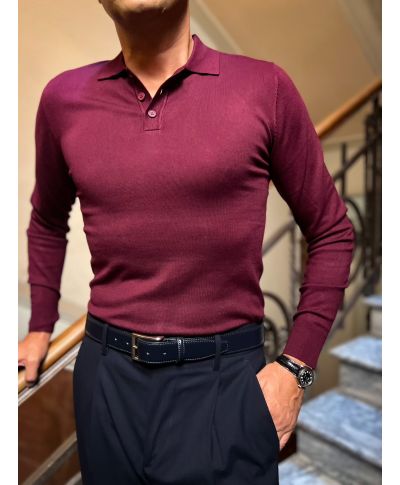 Polo manica lunga - Key Jey - Maglioni uomo online - Gogolfun.it