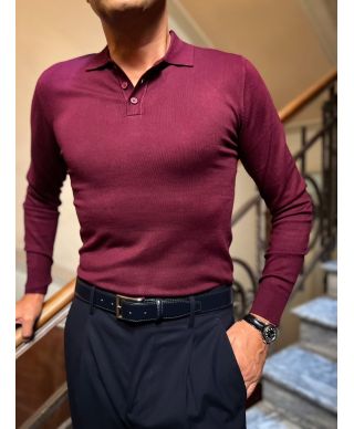 Polo manica lunga - Key Jey - Maglioni uomo online - Gogolfun.it