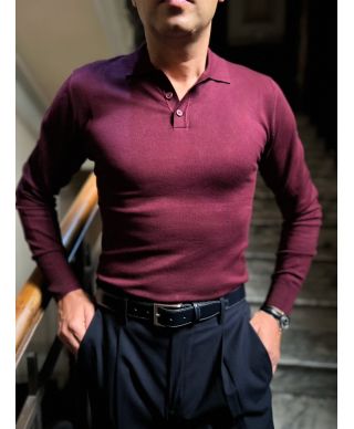 Polo manica lunga - Key Jey - Maglioni uomo online - Gogolfun.it