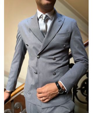 Giacca doppiopetto, grigia - Paul Miranda - Abbigliamento Gogolfun.it