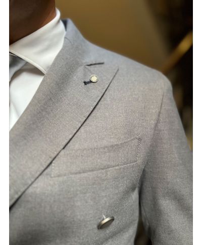 Giacca doppiopetto, grigia - Paul Miranda - Abbigliamento Gogolfun.it