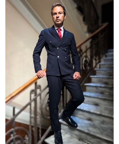 Giacca doppio petto, blu - PAUL MIRANDA - Abbigliamento uomo online - Gogolfun.it