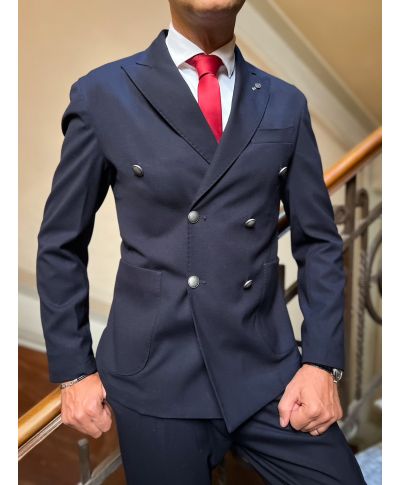 Giacca doppio petto, blu - PAUL MIRANDA - Abbigliamento uomo online - Gogolfun.it