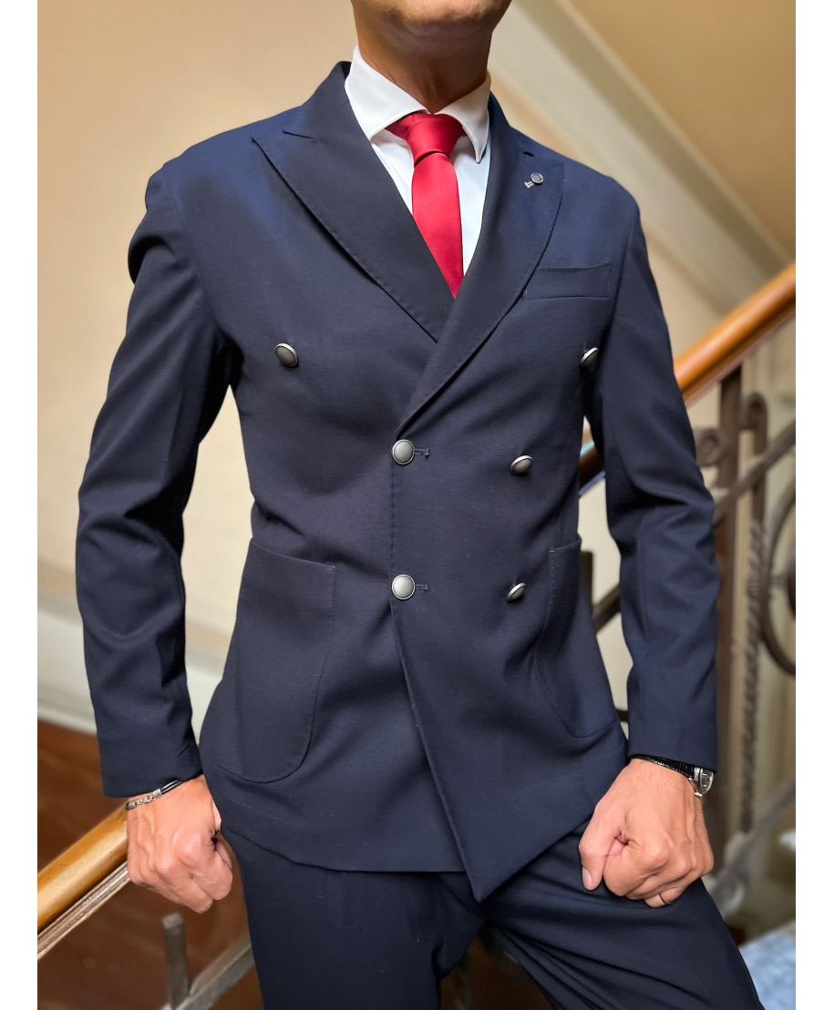 Giacca doppio petto, blu - PAUL MIRANDA - Abbigliamento uomo online - Gogolfun.it