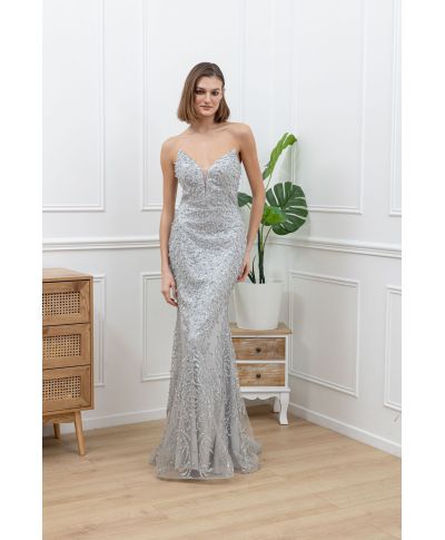 Vestito da cerimonia argento - Vestiti da diciottesimo e matrimonio - Gogolfun.it