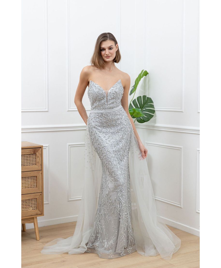 Vestito da cerimonia argento - Vestiti da diciottesimo e matrimonio - Gogolfun.it