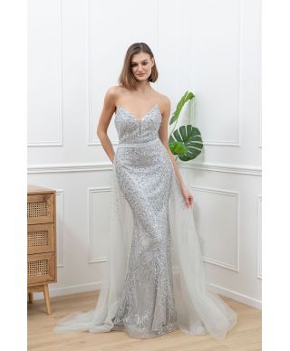 Vestito da cerimonia argento - Vestiti da diciottesimo e matrimonio - Gogolfun.it