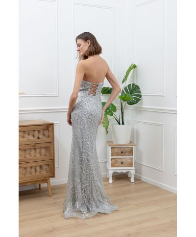 Vestito da cerimonia argento - Vestiti da diciottesimo e matrimonio - Gogolfun.it