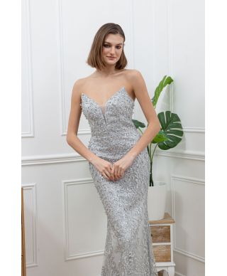 Vestito da cerimonia argento - Vestiti da diciottesimo e matrimonio - Gogolfun.it