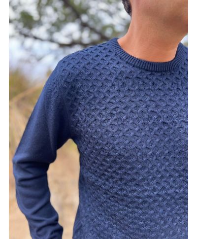 Maglione uomo girocollo blu - Abbigliamento uomo online - Gogolfun.it