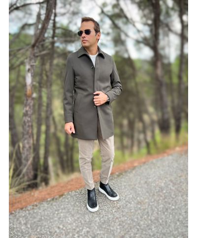 Trench uomo, verde militare - PAUL MIRANDA - Abbigliamento online - Gogolfun.it