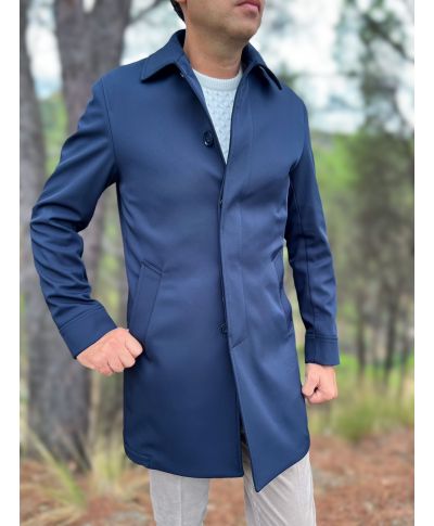 Trench uomo - Paul Miranda - Blu - Corto - Gogolfun.it