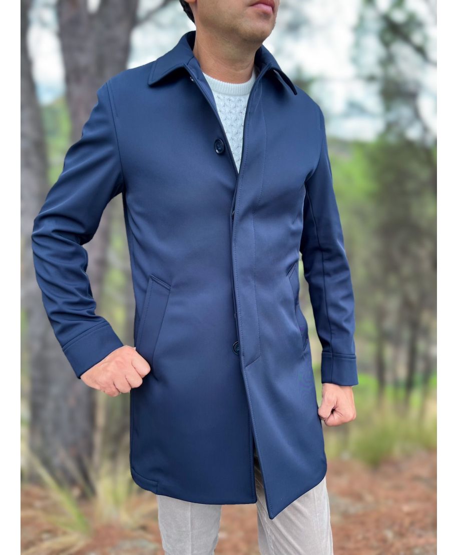 Trench uomo - Paul Miranda - Blu - Corto - Gogolfun.it