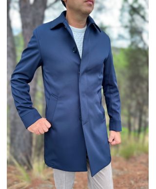 Trench uomo - Paul Miranda - Blu - Corto - Gogolfun.it