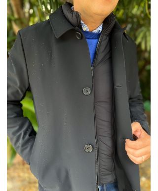 Trench nero imbottito - Livigno