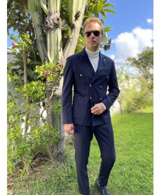 Abito doppiopetto uomo, bottoni particolari - Napoli - Paul Miranda