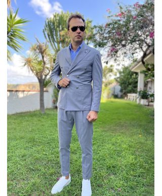 Abito doppiopetto uomo, bottoni particolari - Napoli - Paul Miranda