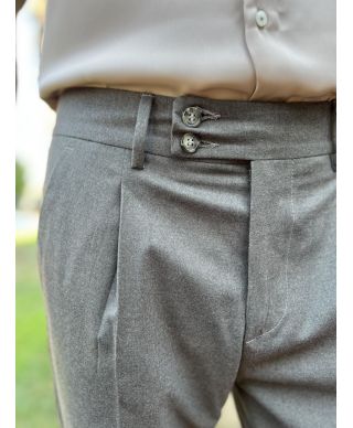 Pantaloni uomo, vita alta -Andrea - Made in Italy - Vestibilità moderna - Paul Miranda