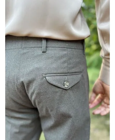 Pantaloni uomo, vita alta -Andrea - Made in Italy - Vestibilità moderna - Paul Miranda