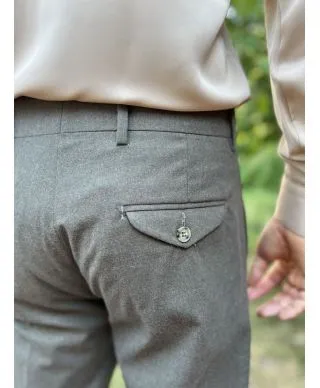 Pantaloni uomo, vita alta -Andrea - Made in Italy - Vestibilità moderna - Paul Miranda