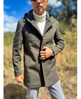 Trench con cappuccio  Paul Miranda in tessuto tecnico - Trench e giubbotti uomo online - Gogolfun.it