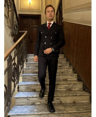 Abito doppiopetto uomo, bottoni particolari - Napoli - Paul Miranda